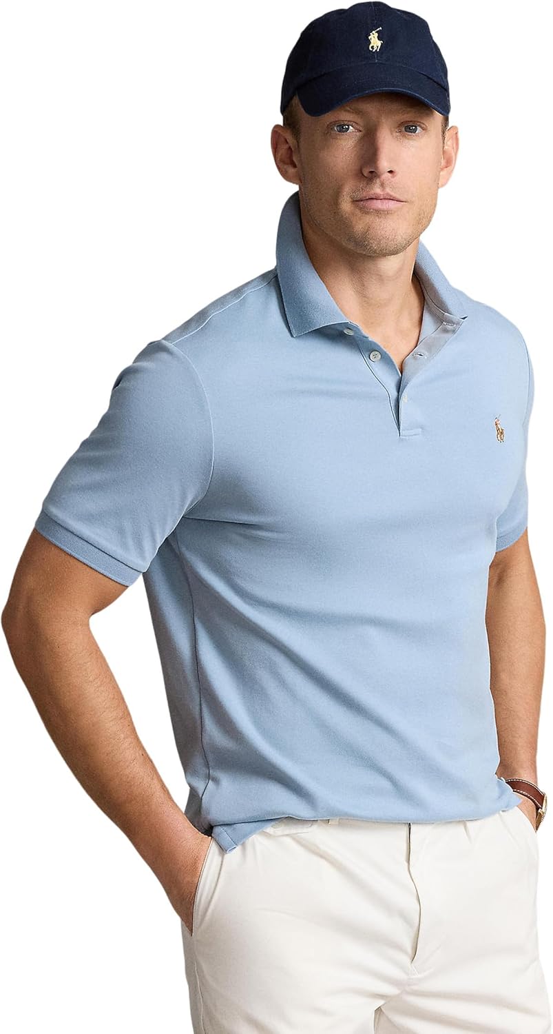 POLO RALPH LAUREN Мужская классическая поло из мягкого хлопка, Vessel Blue
POLO RALPH LAUREN Мужская классическая поло из мягкого хлопка, Vessel Blue