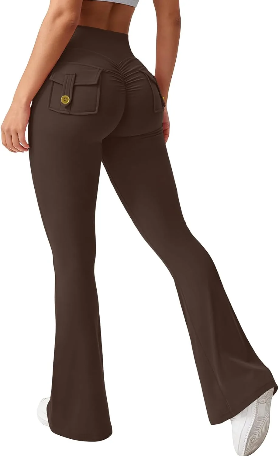 Карго леггинсы для женщин с карманами, high waist, scrunch butt, без переднего шва, bootcut ATALRPOU
Карго леггинсы для женщин с карманами, high waist, scrunch butt, без переднего шва, bootcut ATALRPOU