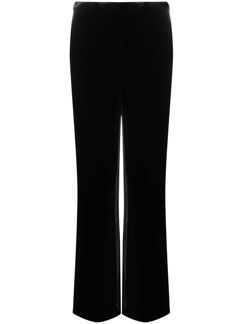 Бархатные брюки прямого кроя P.A.R.O.S.H., черный 
Бархатные брюки прямого кроя P.A.R.O.S.H., черный