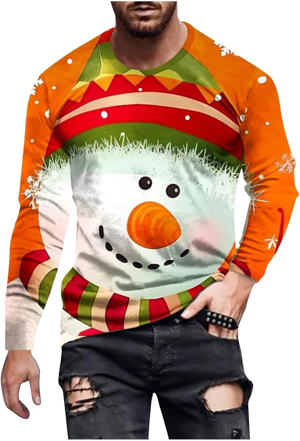 Мужская футболка с длинным рукавом и новогодним принтом Ozmmyan
Мужская футболка с длинным рукавом и новогодним принтом Ozmmyan