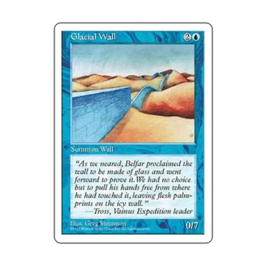 CCG Ледяная стена (U), MTG - 5th Edition
CCG Ледяная стена (U), MTG - 5th Edition