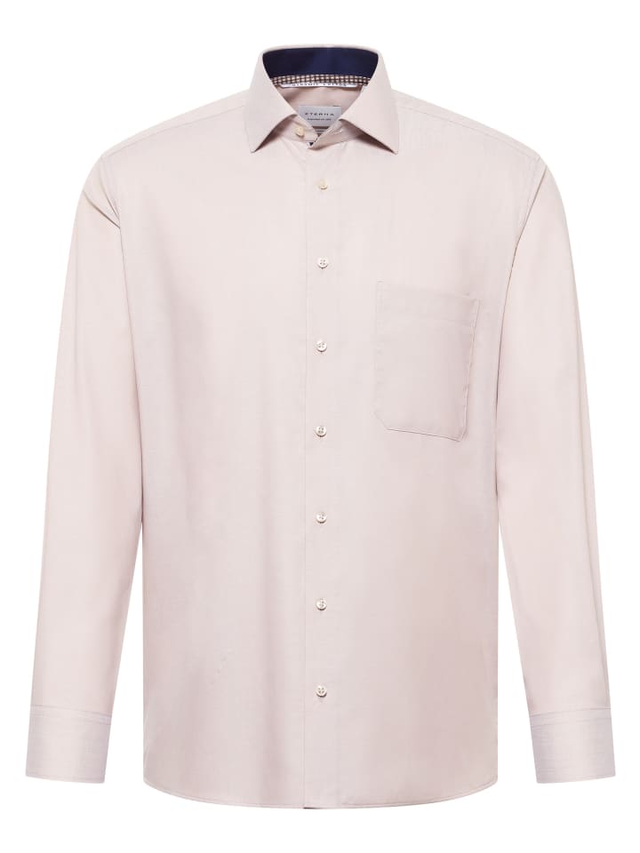 Eterna Рубашка COMFORT FIT миндального цвета
Eterna Рубашка COMFORT FIT миндального цвета