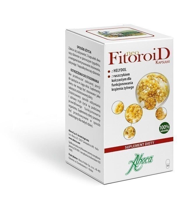 Препарат, поддерживающий систему кровообращения Aboca Neofitoroid 25 g Kapsułki, 50 шт
Препарат, поддерживающий систему кровообращения Aboca Neofitoroid 25 g Kapsułki, 50 шт