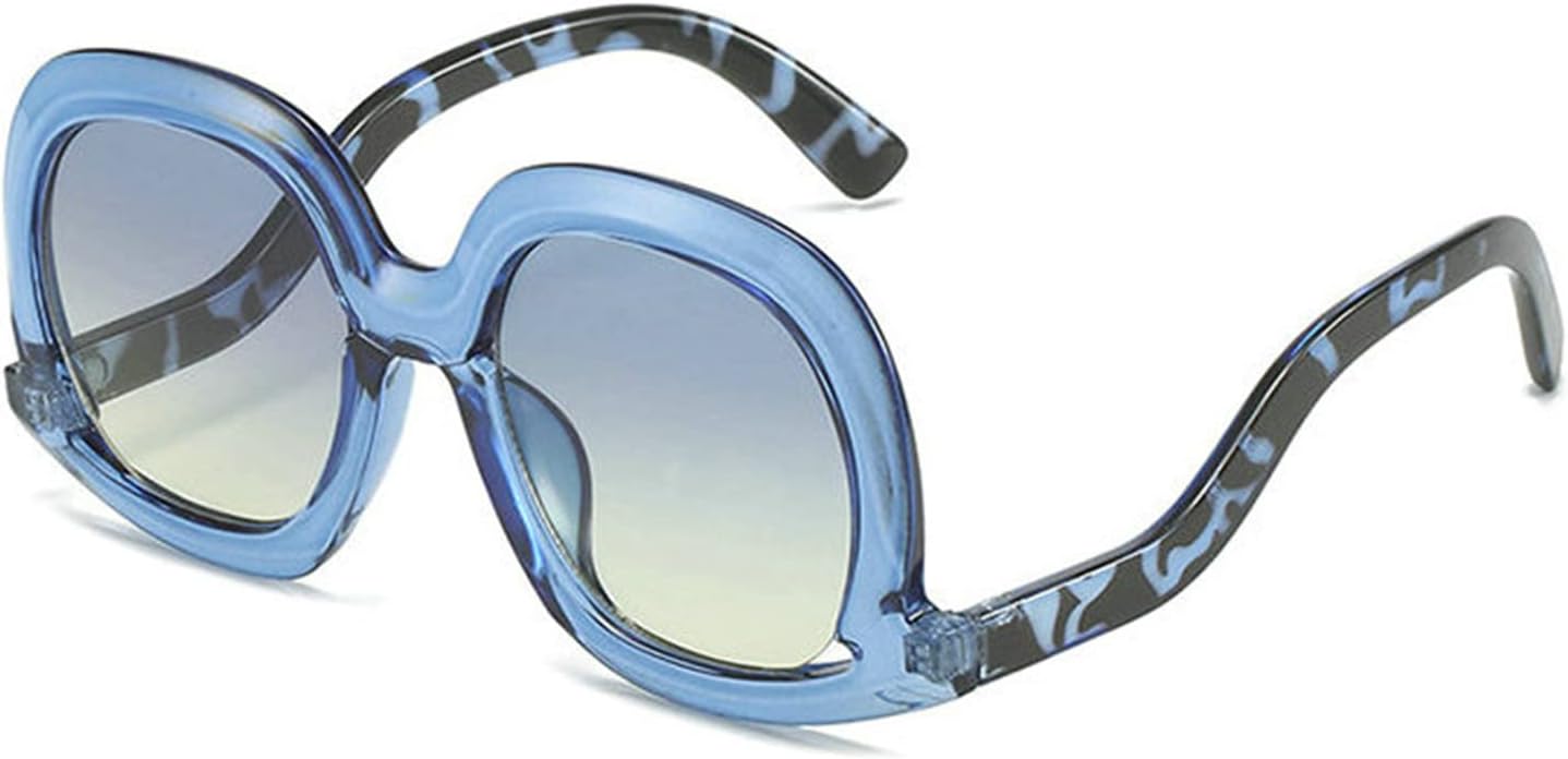 COTIA Модные уникальные овальные солнцезащитные очки для женщин, яркие градиентные очки с леопардовым принтом, защита от УФ-излучения UV400, модные солнцезащитные очки для мужчин с полой конструкцией, Blue
COTIA Модные уникальные овальные солнцезащитные очки для женщин, яркие градиентные очки с леопардовым принтом, защита от УФ-излучения UV400, модные солнцезащитные очки для мужчин с полой конструкцией, Blue