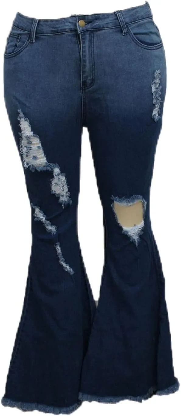 Женские рваные джинсы с расклешенным низом и потертостями DGHM-JLMY
Женские рваные джинсы с расклешенным низом и потертостями DGHM-JLMY