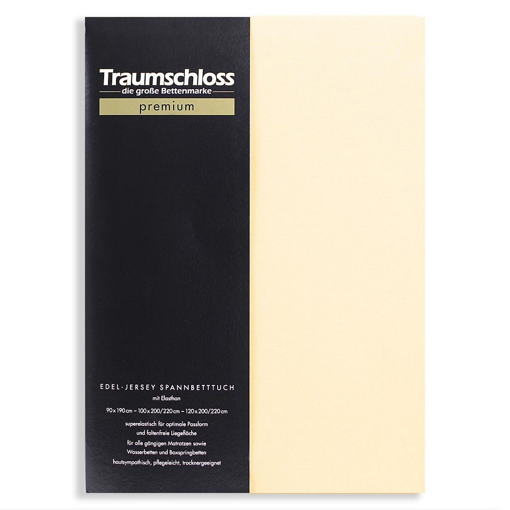 Простыня Traumschloss premium из благородного джерси 180-200 x 200-220 см натуральный 165 г/м², 95 % чесаный хлопок Mako, 5 % эластан
Простыня Traumschloss premium из благородного джерси 180-200 x 200-220 см натуральный 165 г/м², 95 % чесаный хлопок Mako, 5 % эластан