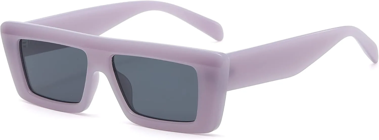 Модные солнцезащитные очки Cyxus Trendy Small Square для женщин с защитой от УФ-излучения UV 400, стильная оправа из толстого поликарбоната, Purple Frame - Grey Lens
Модные солнцезащитные очки Cyxus Trendy Small Square для женщин с защитой от УФ-излучения UV 400, стильная оправа из толстого поликарбоната, Purple Frame - Grey Lens