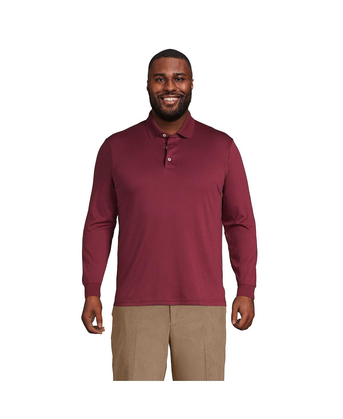 Мужская супермягкая рубашка-поло Supima с длинными рукавами Lands' End
Мужская супермягкая рубашка-поло Supima с длинными рукавами Lands' End