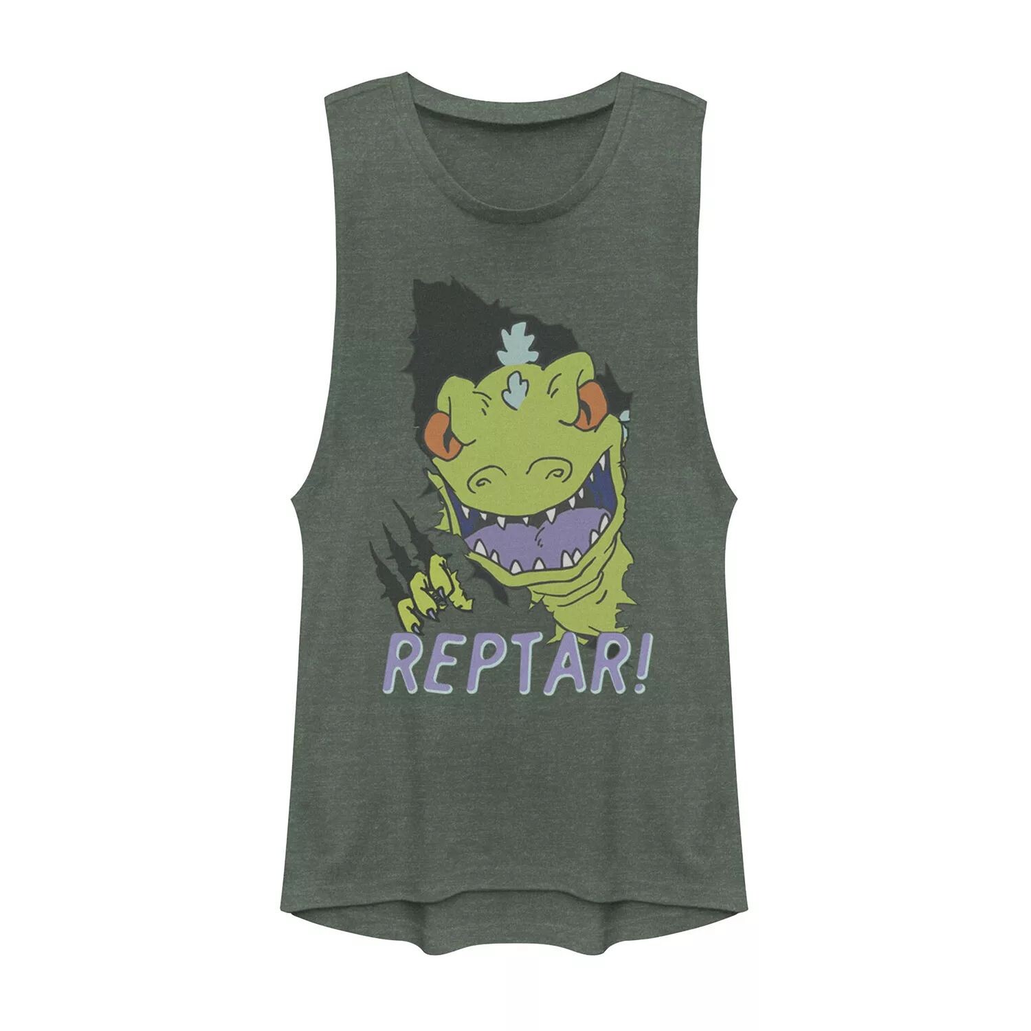 Юниоры Rugrats Reptar прорезали портретный мускулистый танк Licensed Character
Юниоры Rugrats Reptar прорезали портретный мускулистый танк Licensed Character