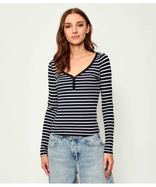 Блузка Хенли Slim fit Tommy Jeans, синий
Блузка Хенли Slim fit Tommy Jeans, синий