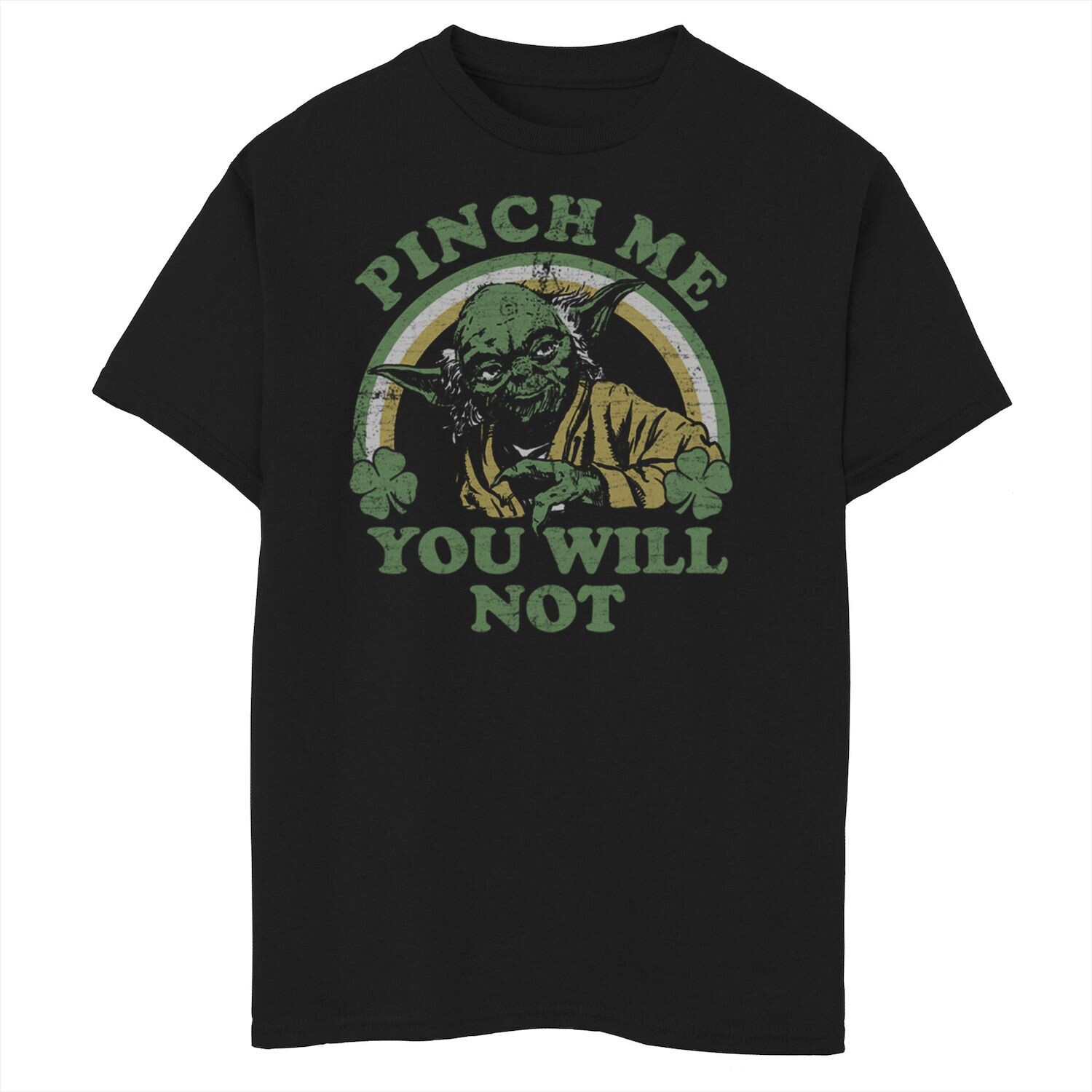 Футболка с рисунком Rainbow St. Paddy's для мальчиков 8–20 лет «Звездные войны Йода, ущипни меня» Star Wars, черный
Футболка с рисунком Rainbow St. Paddy's для мальчиков 8–20 лет «Звездные войны Йода, ущипни меня» Star Wars, черный