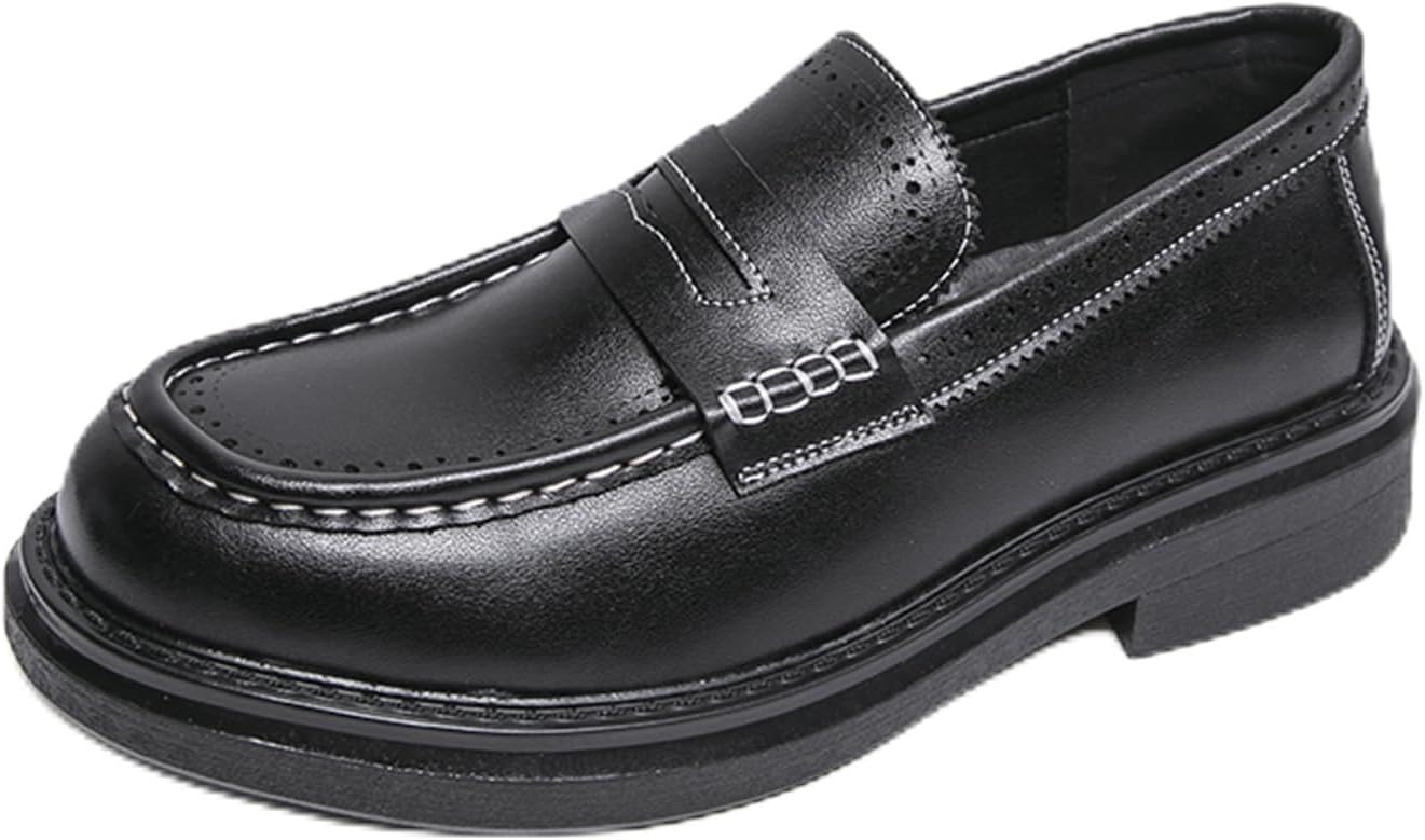 Мужские ретро кожаные броги-лоферы без шнурков с утолщенной подошвой, округлый носок, удобные ботинки для весны и осени, для офиса, работы, делового повседневного ношения и официальных выходов Qklmwes, черный
Мужские ретро кожаные броги-лоферы без шнурков с утолщенной подошвой, округлый носок, удобные ботинки для весны и осени, для офиса, работы, делового повседневного ношения и официальных выходов Qklmwes, черный