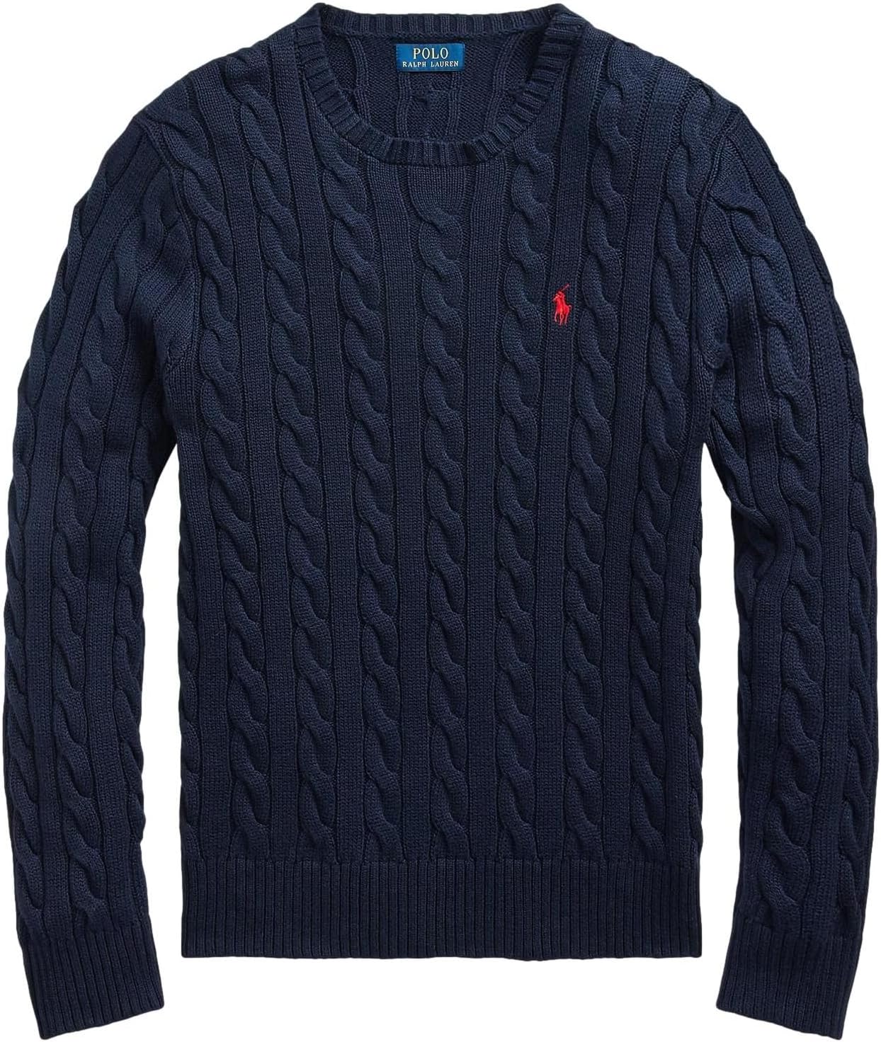 Polo Ralph Lauren мужской свитер из хлопка с косой вязкой, Ralph Lauren Navy Blue
Polo Ralph Lauren мужской свитер из хлопка с косой вязкой, Ralph Lauren Navy Blue