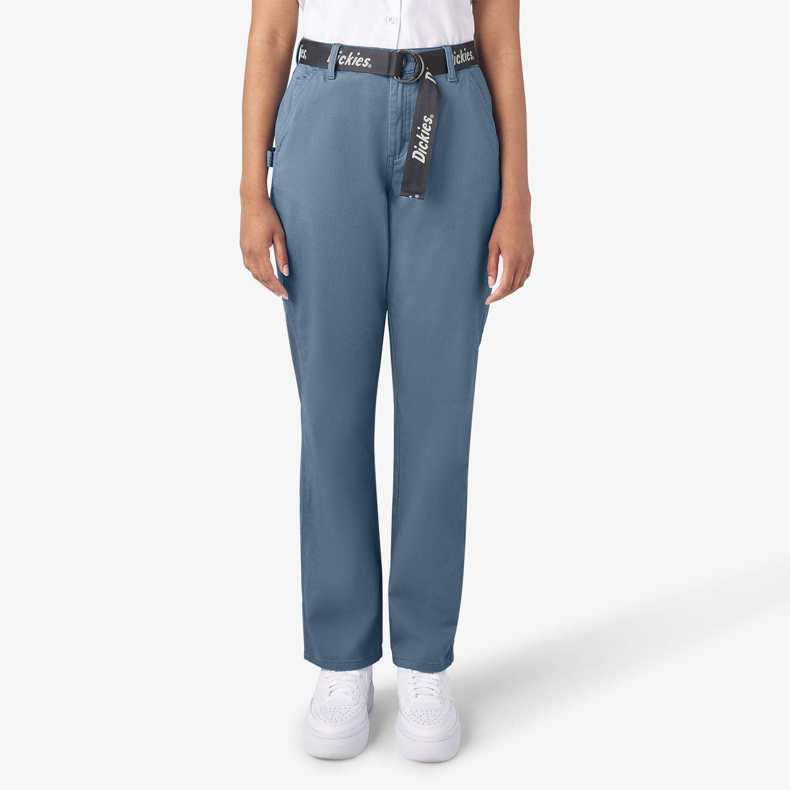 Женские плотницкие брюки с высокой талией Dickies, цвет coronet blue (cnu)
Женские плотницкие брюки с высокой талией Dickies, цвет coronet blue (cnu)