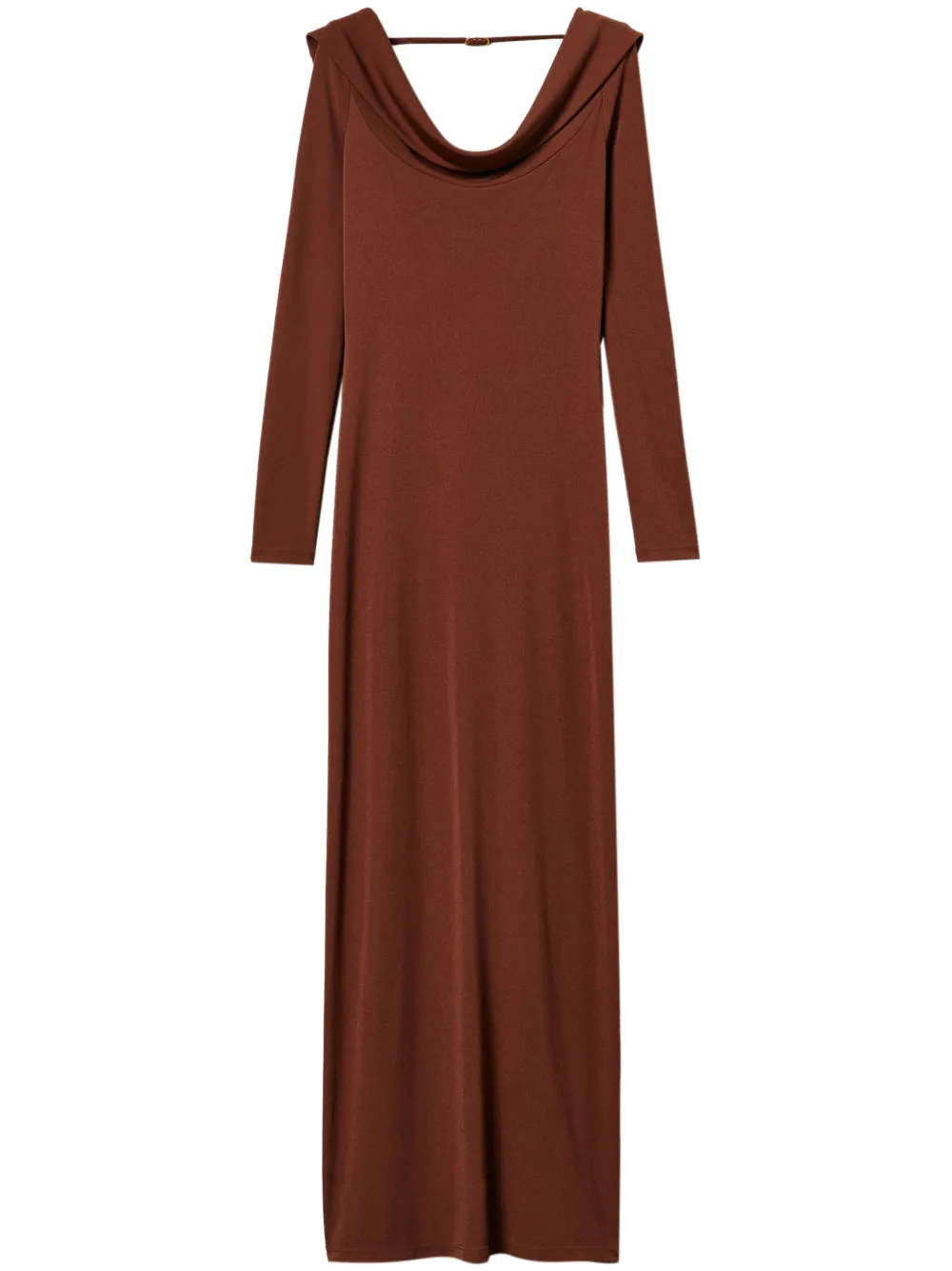 Платье макси с драпировкой TWINSET, коричневый
Платье макси с драпировкой TWINSET, коричневый