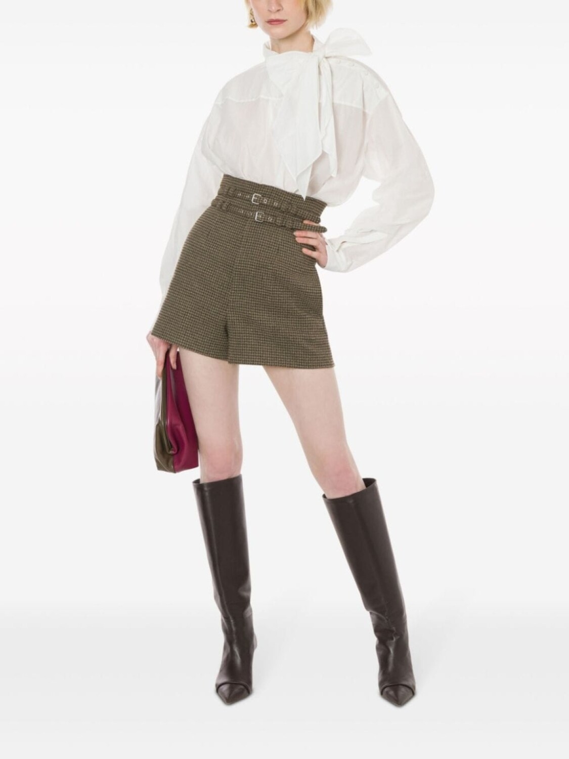 Philosophy Di Lorenzo Serafini поплиновая блузка с бантом, белый 
Philosophy Di Lorenzo Serafini поплиновая блузка с бантом, белый