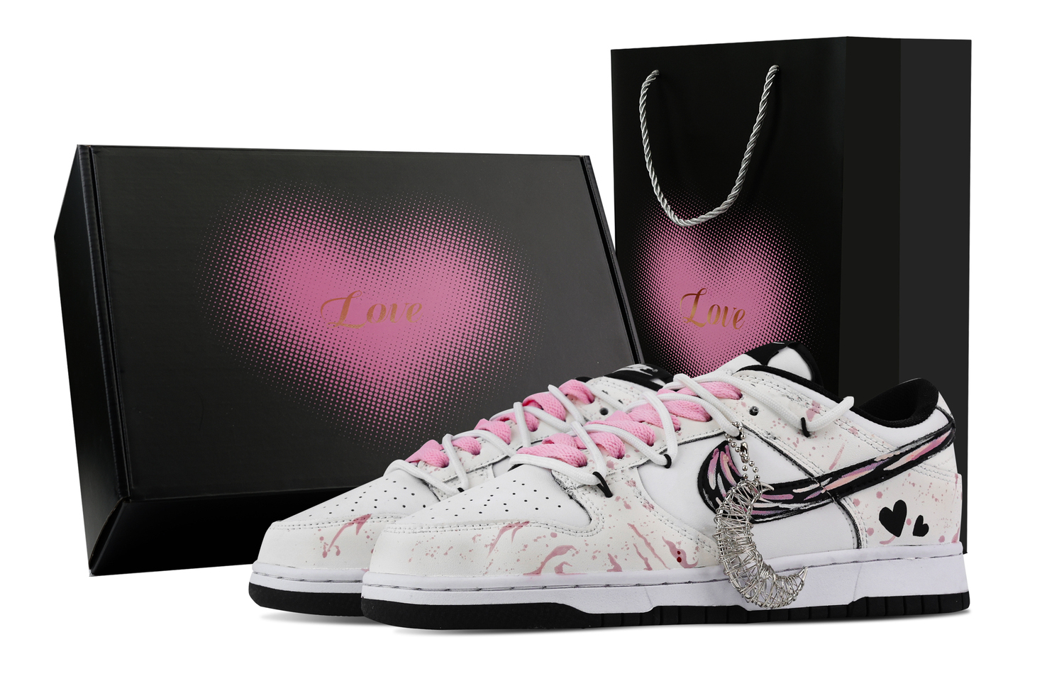 Nike Данк Пинк Мист Инк, Харт Бокс устойчивые к истиранию лоу-топ скейтборд кроссовки унисекс розовый белый, цвет Pink White
Nike Данк Пинк Мист Инк, Харт Бокс устойчивые к истиранию лоу-топ скейтборд кроссовки унисекс розовый белый, цвет Pink White