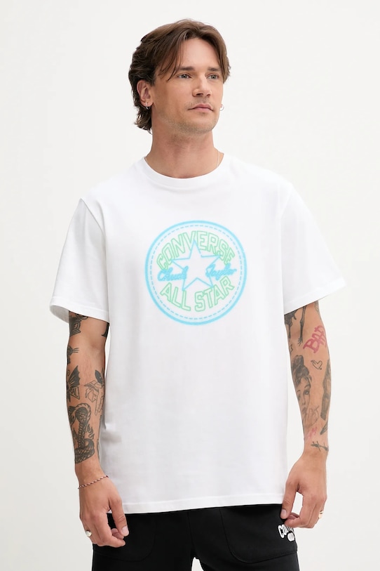 Хлопковая футболка Converse, белый
Хлопковая футболка Converse, белый
