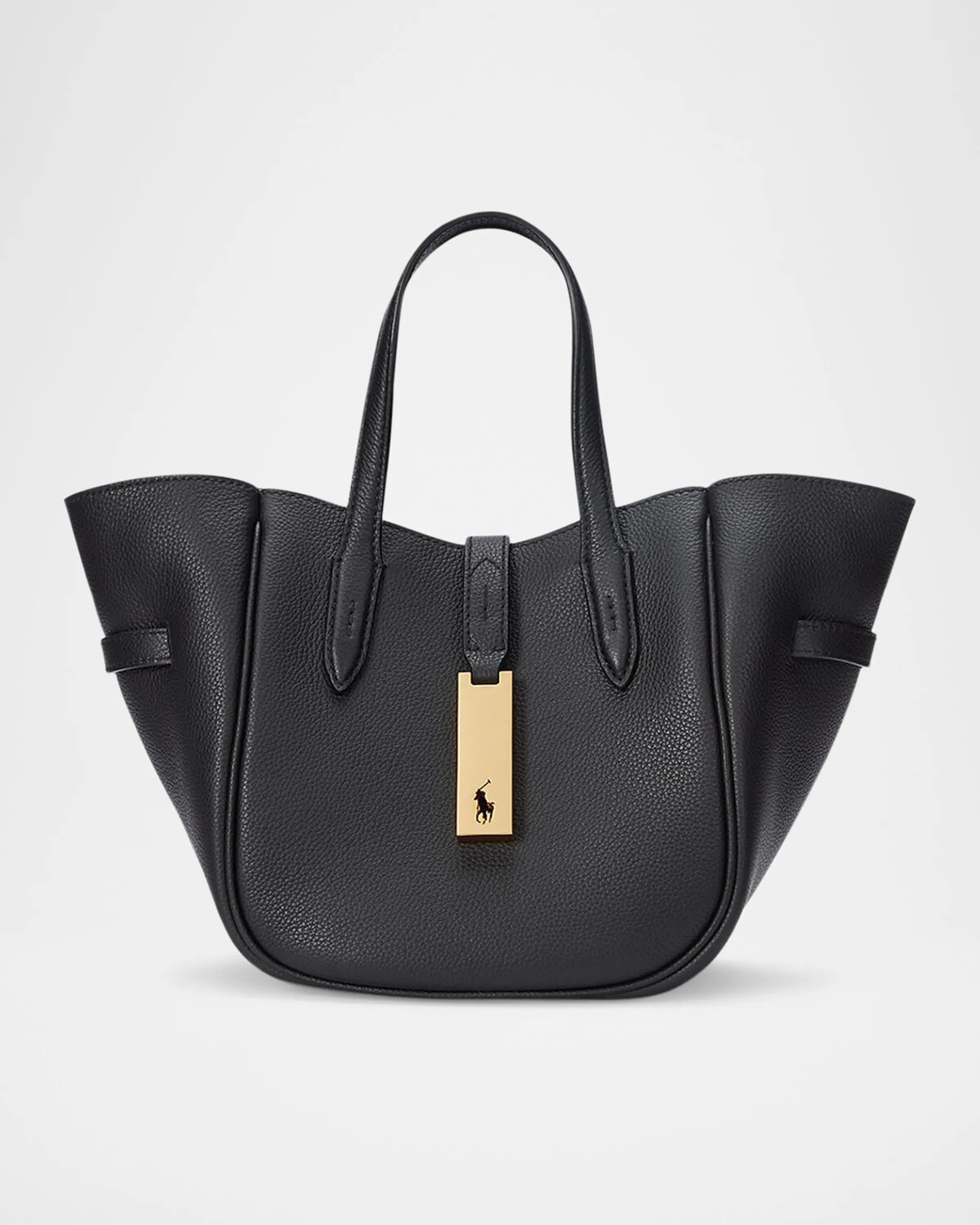 Маленькая большая сумка из зернистой кожи Polo Ralph Lauren, черный
Маленькая большая сумка из зернистой кожи Polo Ralph Lauren, черный