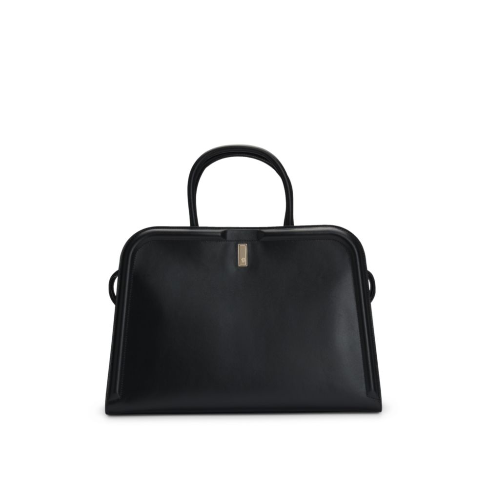 Сумка-тоут Ariell из кожи со съемным мешочком BOSS, черный
Сумка-тоут Ariell из кожи со съемным мешочком BOSS, черный