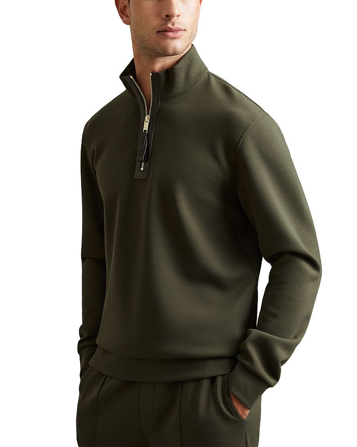 Свитер Hale Interlock с застежкой-молнией на половину длины REISS, зеленый
Свитер Hale Interlock с застежкой-молнией на половину длины REISS, зеленый