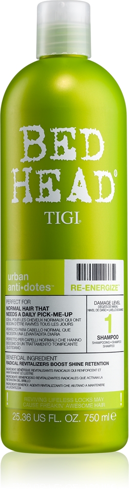 Шампунь Bed Head Urban Antidotes Re-Energize для нормальных волос Tigi, 750 мл
Шампунь Bed Head Urban Antidotes Re-Energize для нормальных волос Tigi, 750 мл