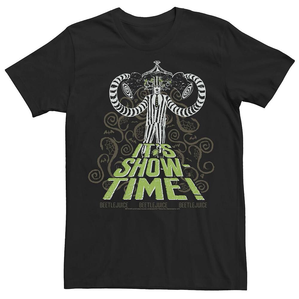 Мужская футболка с текстовым плакатом Beetlejuice Spiders It's Showtime Licensed Character, черный
Мужская футболка с текстовым плакатом Beetlejuice Spiders It's Showtime Licensed Character, черный