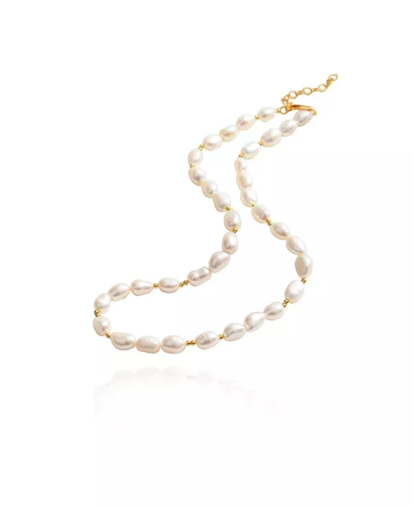 Ожерелье из бисера из пресноводного барочного жемчуга Mera Classicharms, gold
Ожерелье из бисера из пресноводного барочного жемчуга Mera Classicharms, gold