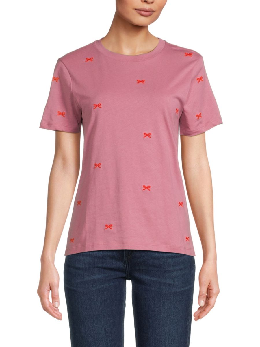 Футболка из хлопка с принтом в виде банта ICHI, цвет Heather Rose
Футболка из хлопка с принтом в виде банта ICHI, цвет Heather Rose