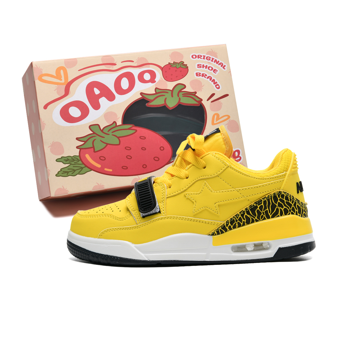 OAOQ Износостойкие, легкие и дышащие лоу-топ скейтборд кроссовки унисекс желтые, цвет Yellow
OAOQ Износостойкие, легкие и дышащие лоу-топ скейтборд кроссовки унисекс желтые, цвет Yellow