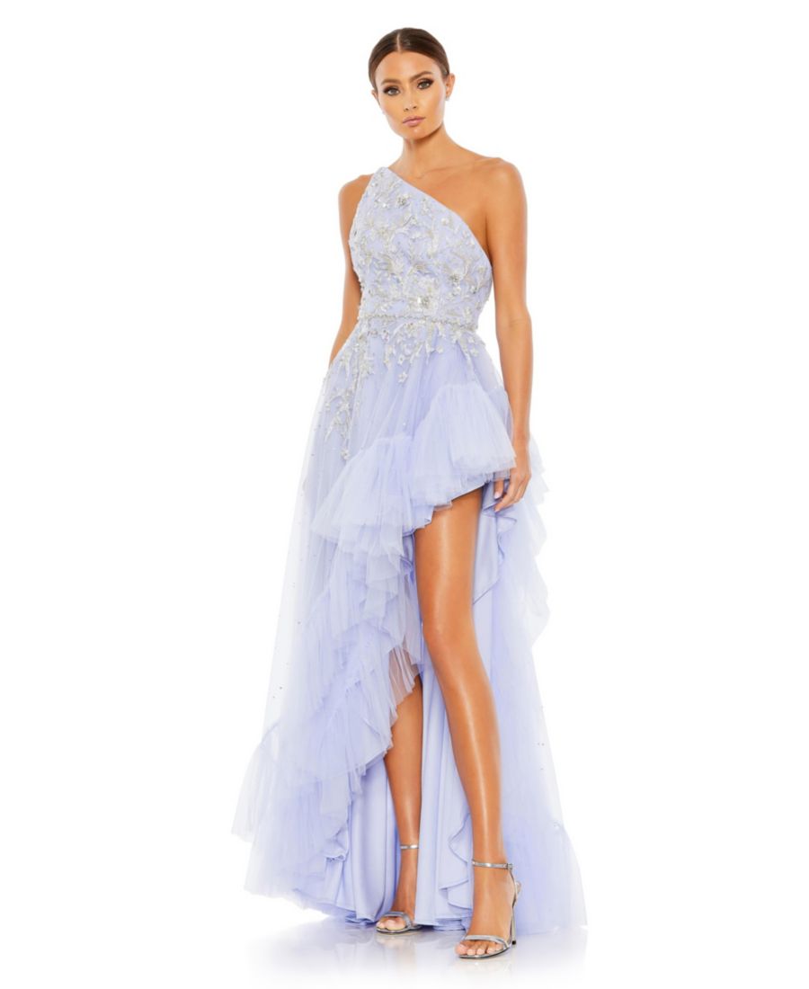 Женское платье с асимметричным подолом и одним открытым плечом, украшенное вышивкой Mac Duggal, Periwinkle
Женское платье с асимметричным подолом и одним открытым плечом, украшенное вышивкой Mac Duggal, Periwinkle