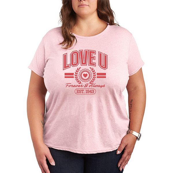 Футболка Plus size Love U Forever & Always Collegiate Licensed Character, Heather Pink
Футболка Plus size Love U Forever & Always Collegiate Licensed Character, Heather Pink