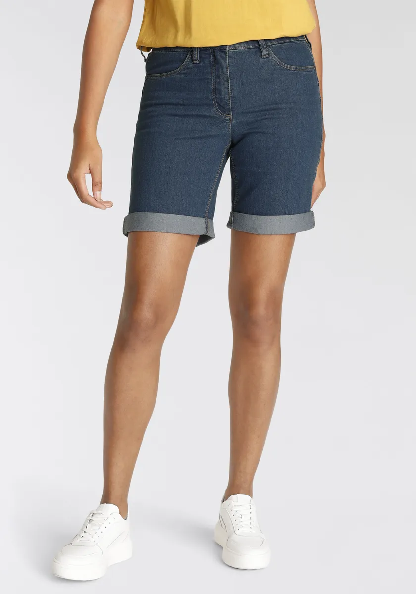 Джинсовые шорты-бермуды Arizona, завышенная талия, синий
Джинсовые шорты-бермуды Arizona, завышенная талия, синий