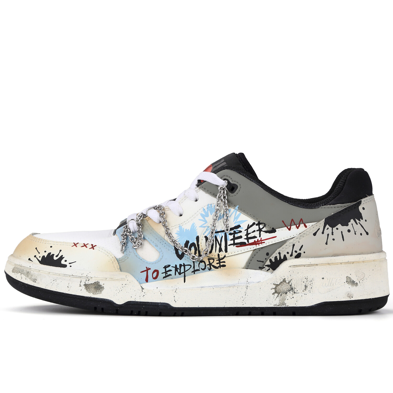 Кроссовки Nike Full Force Skateboarding Shoes Men Low-top White/blue/yellow/black, белый
Кроссовки Nike Full Force Skateboarding Shoes Men Low-top White/blue/yellow/black, белый