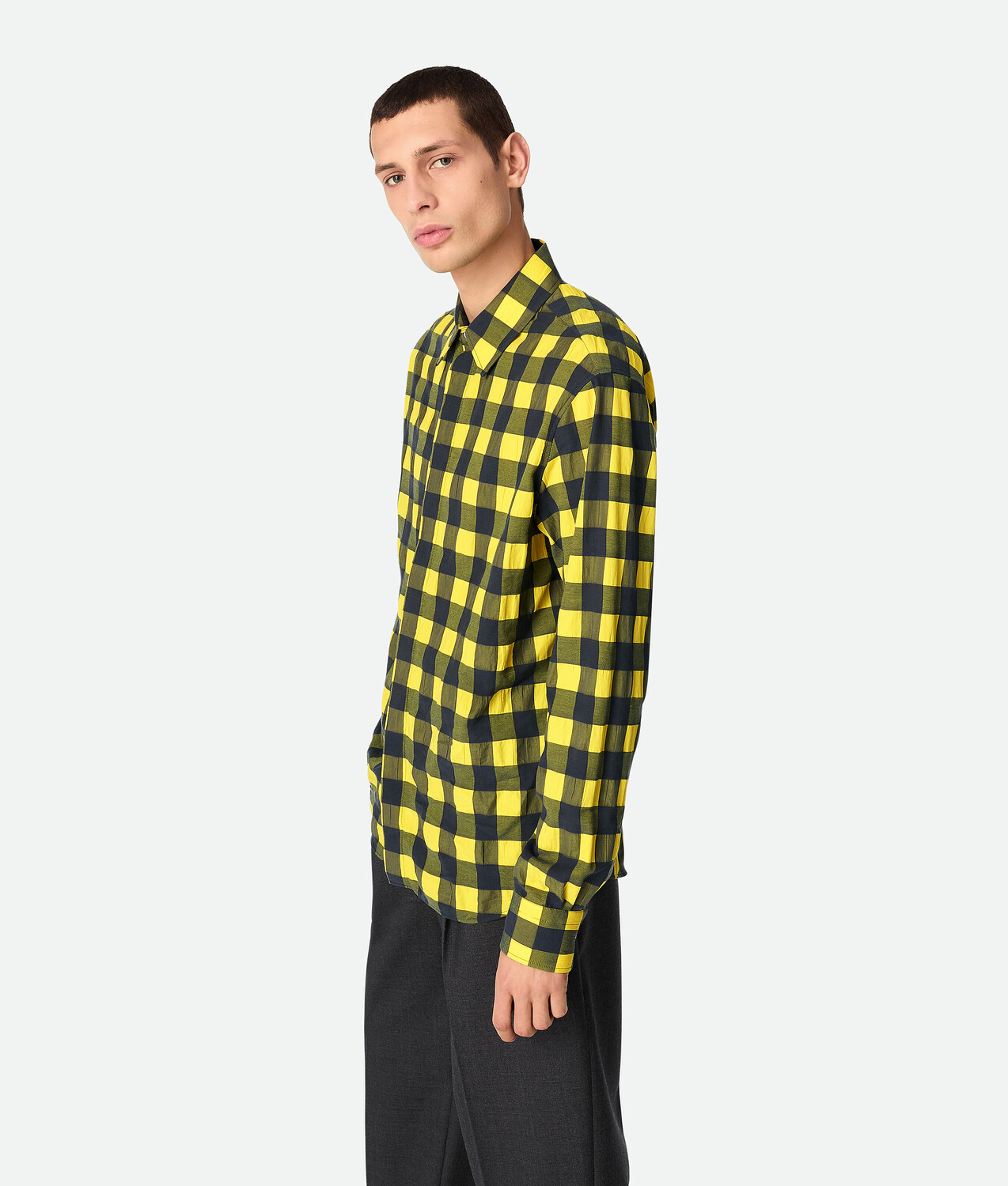 Рубашка из хлопка в клетку Bottega Veneta
Рубашка из хлопка в клетку Bottega Veneta