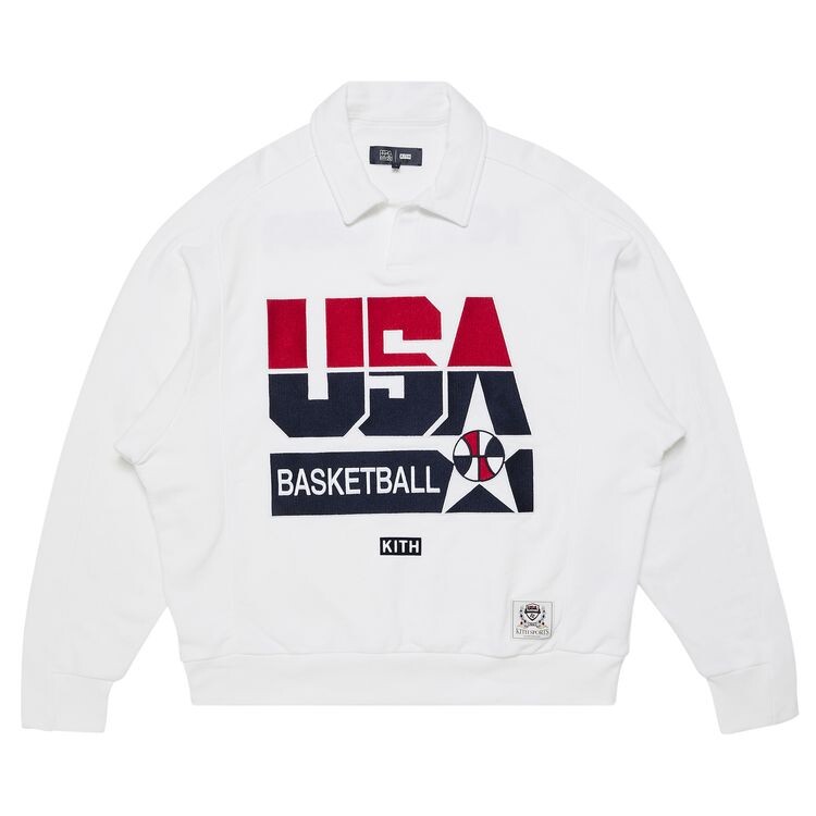 Пуловер Kith For USA Basketball Nelson Collared Pullover White, белый
Пуловер Kith For USA Basketball Nelson Collared Pullover White, белый