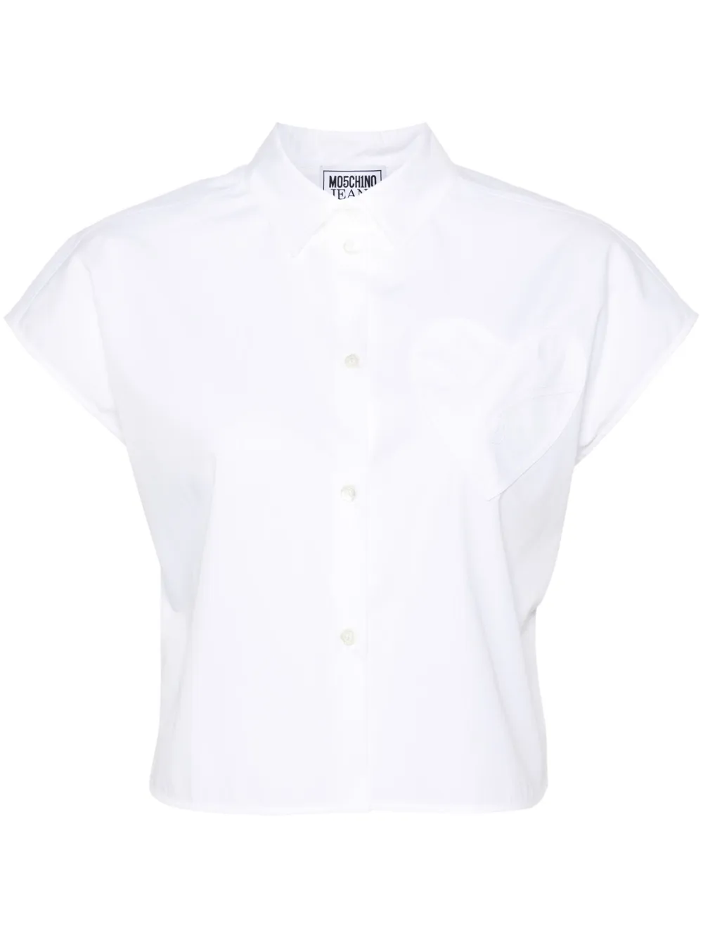 Поплиновая рубашка с нашивкой Moschino Jeans, белый
Поплиновая рубашка с нашивкой Moschino Jeans, белый