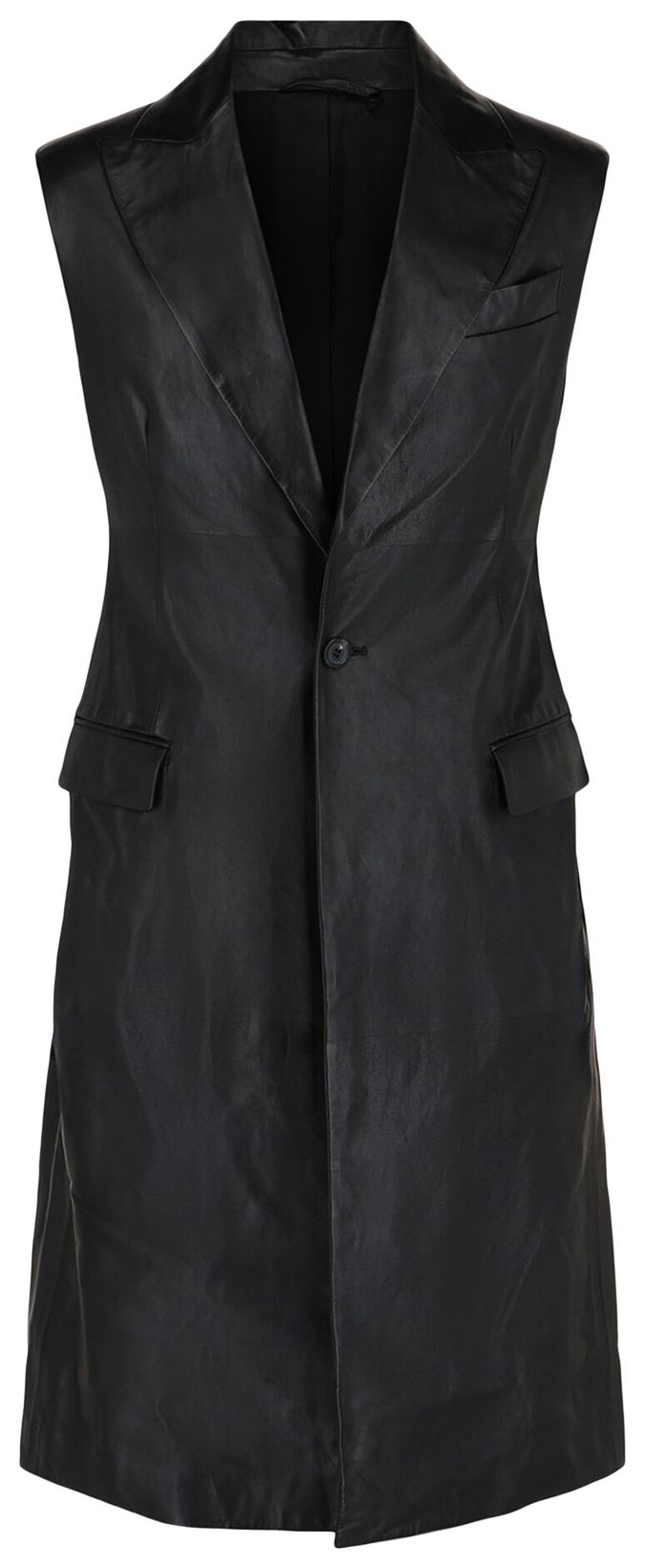 Кожаный жилет без рукавов Ferragamo, черный
Кожаный жилет без рукавов Ferragamo, черный