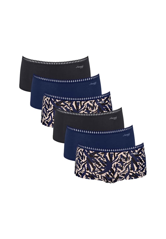 Трусики 6 шт. в упаковке - короткие трусы c6p из эластичного хлопка Sloggi, синий
Трусики 6 шт. в упаковке - короткие трусы c6p из эластичного хлопка Sloggi, синий