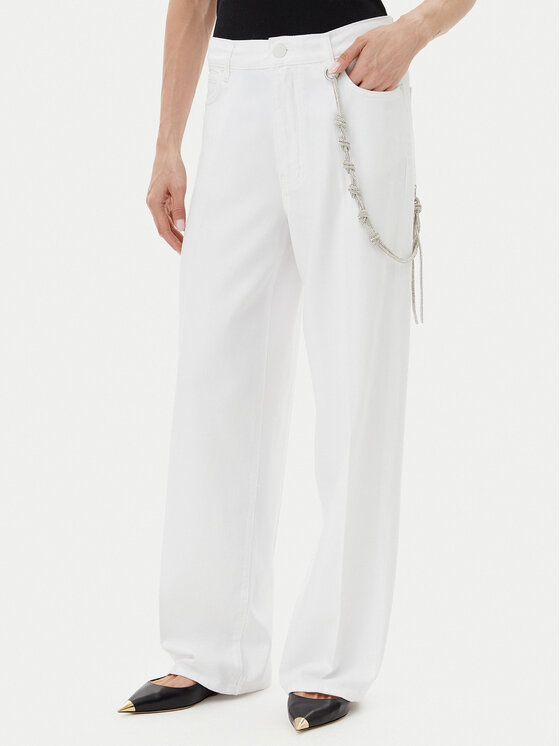 Джинсы свободного кроя 104601 A2DO Pinko, белый
Джинсы свободного кроя 104601 A2DO Pinko, белый