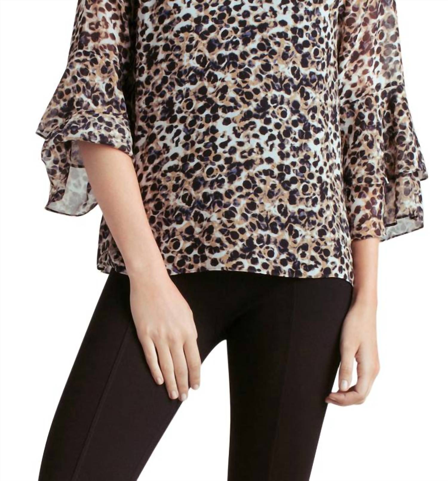 Kensie Топ с длинными рукавами и завязками спереди, черный
Kensie Топ с длинными рукавами и завязками спереди, черный