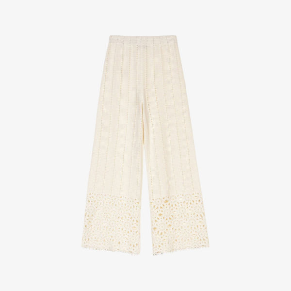 Брюки широкие Maje с цветочным узором, белый
Брюки широкие Maje с цветочным узором, белый