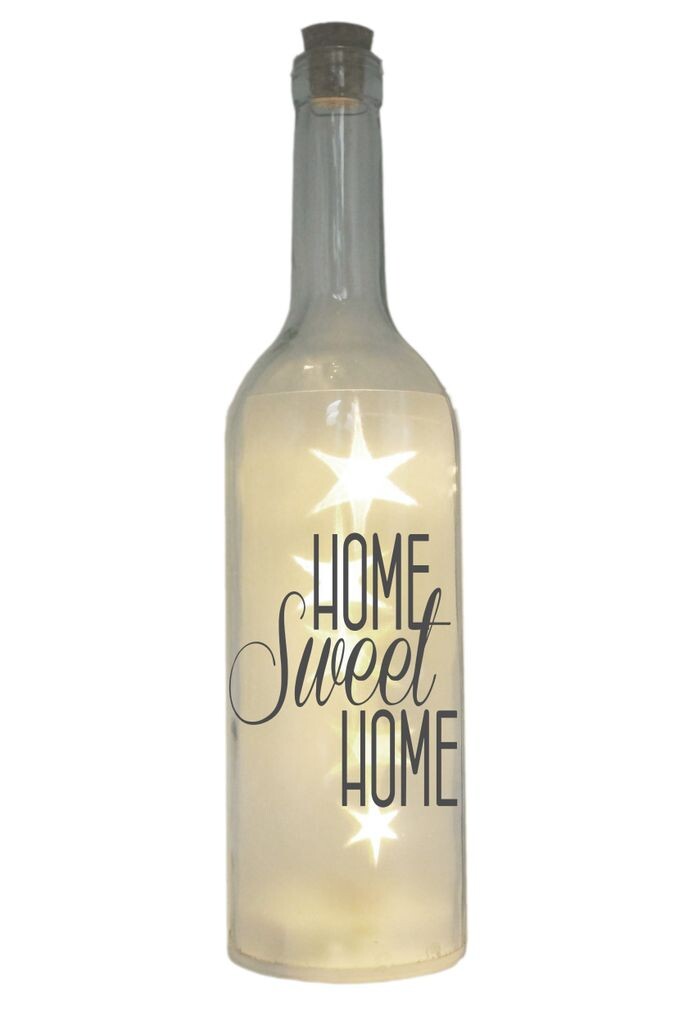 Светодиодная бутылка с мотивом Home Sweet Home, серая, 29см, лампа-подсветка для бутылки с надписью WB wohn trends, серый
Светодиодная бутылка с мотивом Home Sweet Home, серая, 29см, лампа-подсветка для бутылки с надписью WB wohn trends, серый