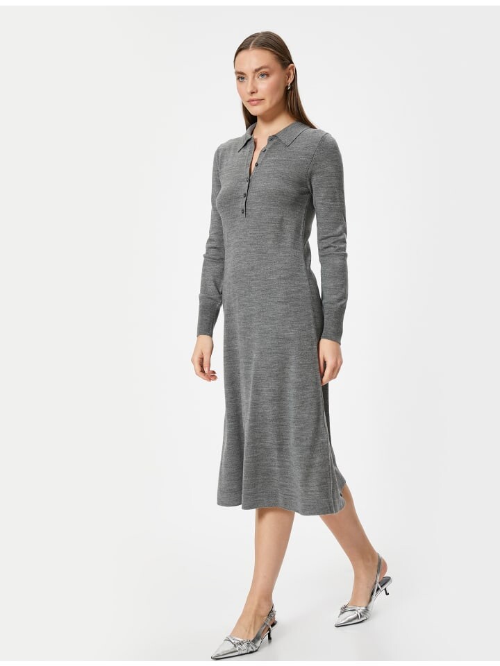 Длинное платье KOTON, антрацит
Длинное платье KOTON, антрацит