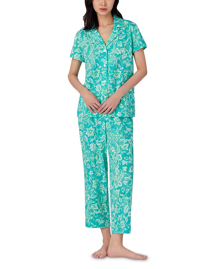 Пижамный комплект с цветочным принтом Ralph Lauren, синий
Пижамный комплект с цветочным принтом Ralph Lauren, синий