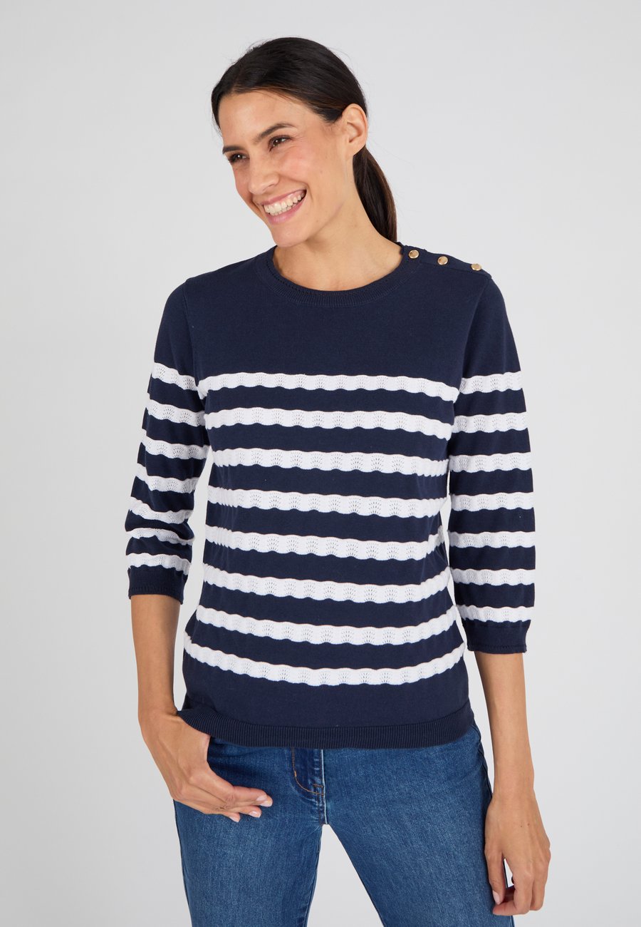 Джемпер Damart RAYURES FANTAISIE, Navy Striped/Blue
Джемпер Damart RAYURES FANTAISIE, Navy Striped/Blue