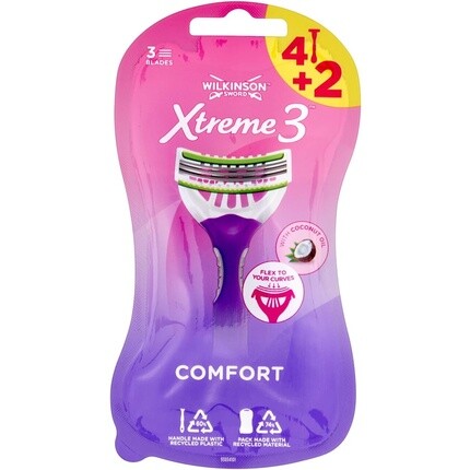 Wilkinson Sword Xtreme 3 Beauty Одноразовая бритва для женщин, 6 шт.
Wilkinson Sword Xtreme 3 Beauty Одноразовая бритва для женщин, 6 шт.