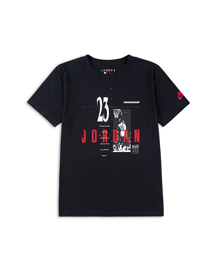 Футболка с коротким рукавом MJ Brand GFX для мальчиков - подростковый размер JORDAN, черный 
Футболка с коротким рукавом MJ Brand GFX для мальчиков - подростковый размер JORDAN, черный