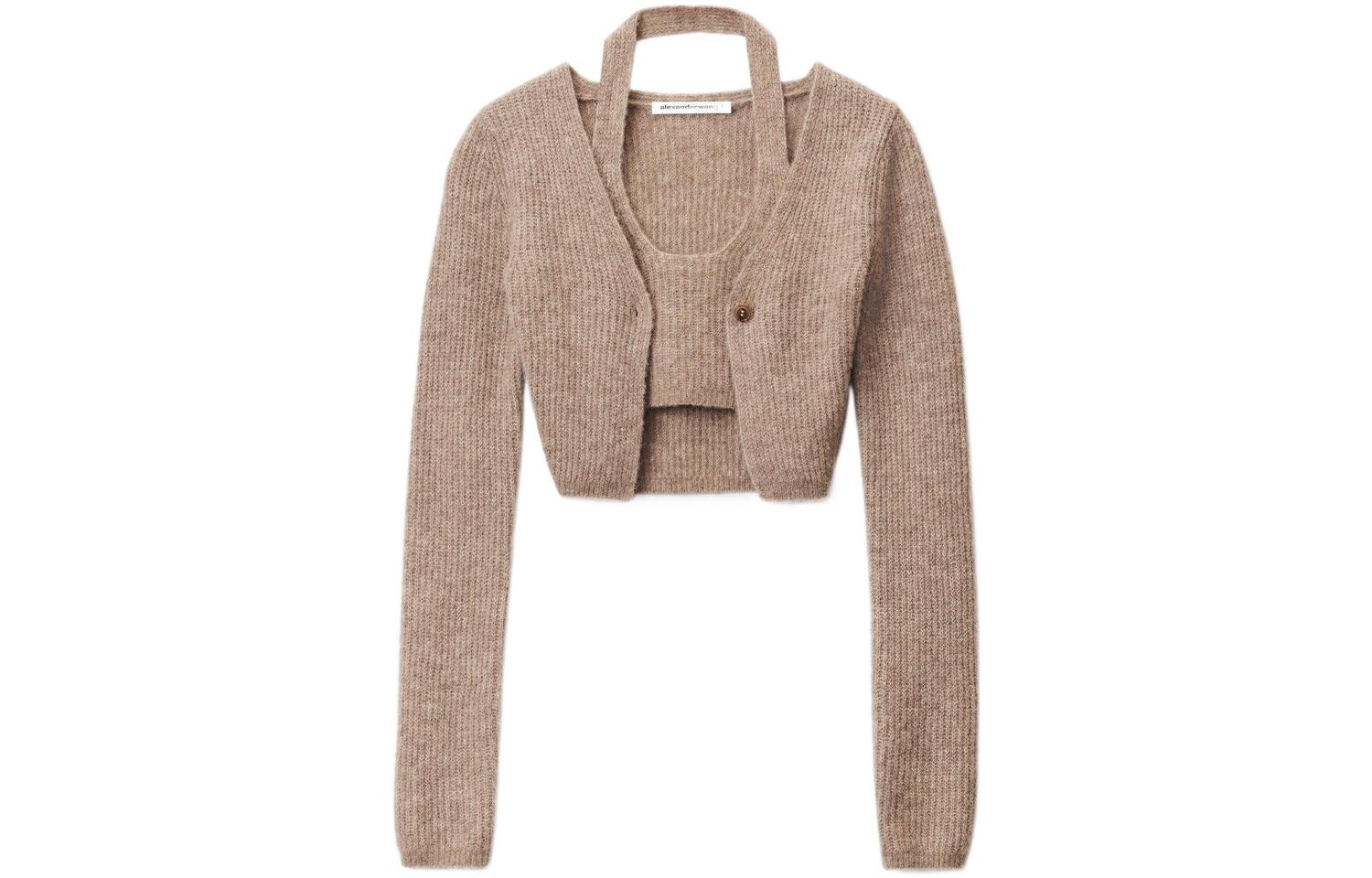 Alexander Wang Женская трикотажная одежда FW22, коричневая
Alexander Wang Женская трикотажная одежда FW22, коричневая