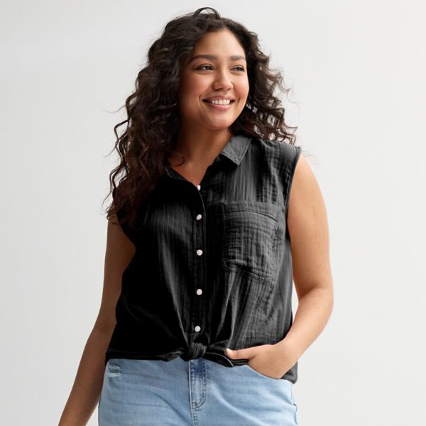 Молодежный топ без рукавов большого размера Modern Fit So, черный
Молодежный топ без рукавов большого размера Modern Fit So, черный